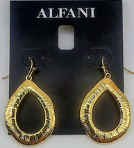 Alfani Gold Tone Oval Hoop Earrings - £14.39 GBP