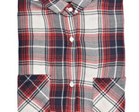 RAILS Damen Hemd Britt Plaid Kragen Klassisch Weiß Rot Größe S RW25725  - $30.79