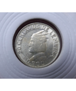 Honduras 1952 Portrait of Lempira 20 Centavos Silver Coin - $14.69