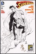 SDCC 2014 Exclusive Superman #32 Sketch Variant Cover Art SIGNED John Ro... - $39.59