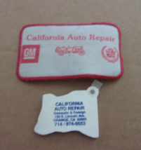 California Auto Repair Iron on Patch &amp; Key Ring Orange, Ca - $183.61 MXN
