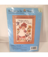 NOS Cross Stitch Kit - Children are the Gift of the Lord  #5094 Sunflowe... - £7.43 GBP