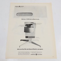 1964 General Electric Can Opener American Airlines Gold Rush Print Ad 10.5x13.5 - £6.39 GBP