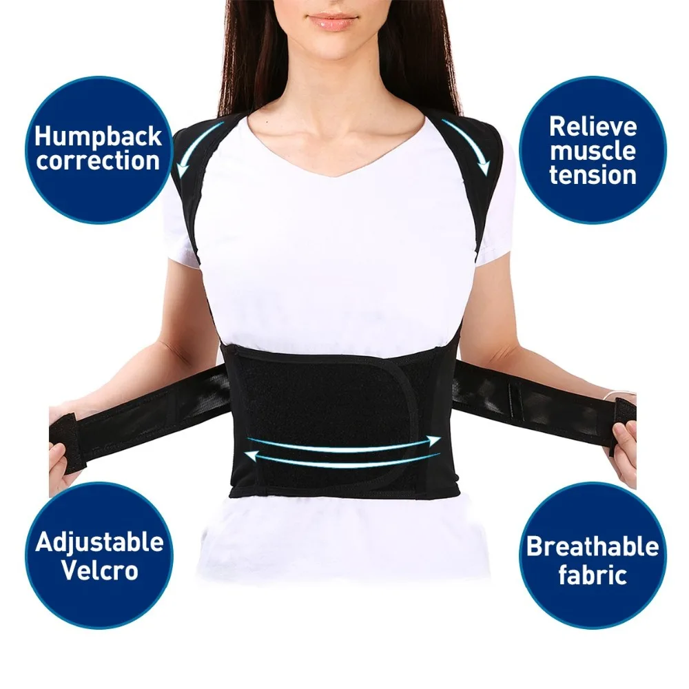 Sporting Back Posture Corrector Invisible Clavicle Support Brace Back Shoulder A - £46.35 GBP