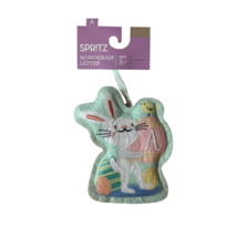 Spritz Monogram Letter A Bunny Rabbit Easter Chick Decoration New - £9.48 GBP