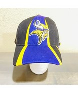 Minnesota Vikings Team NFL On Field Reebok Adjustable Hat Cap Purple Bla... - £17.10 GBP