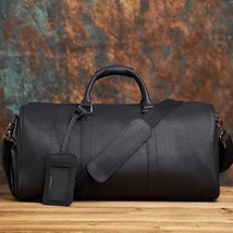 NASVA Genuine Leathe Vintege Large Capacity Luggage Shoelace Travel Bag ... - £361.58 GBP