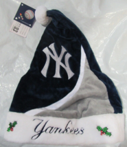 MLB New York Yankees Season Spirit White Gray  &amp; Black Basic Santa Hat b... - £20.45 GBP