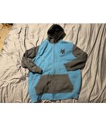 Zoo York 2XLT Sherpa Lined Zip Hoodie Blue Gray Full Zip Tall Unbreakabl... - $630.18 MXN