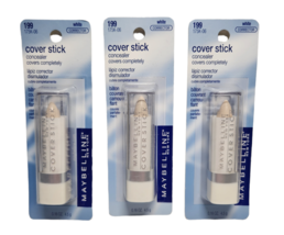 Maybelline New York Cover Stick Concealer 199 White 175K-06 Brand New Lot Of 3 - £140.08 GBP