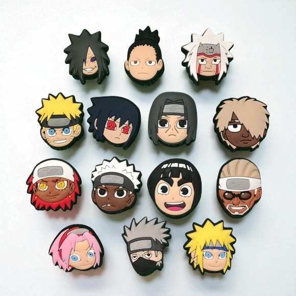 14pcs Naruto Anime Shoe Charms Mix for Crocs Decoration  - $12.00