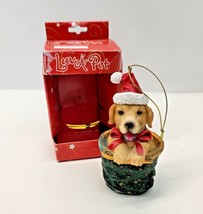 Luv-A-Pet Petsmart Dog Ornament Yellow Lab Retriever Resin Keith Kimberlin NEW - £6.36 GBP