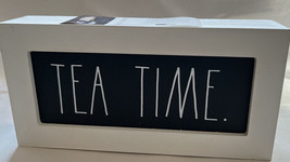 Rae Dunn inspired TEA TIME Wooden Sign ~ Rustic Farmhouse Decor ~ Small ~ NEW - £15.63 GBP