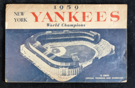 1959 NY Yankees vs Washington Program &amp; Scorecard - Mantle Berra Killebrew - £27.45 GBP