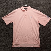 Polo Golf Ralph Lauren Shirt Men Medium Pink Kiahuna Club Golfer Pony Pima Top - £13.20 GBP