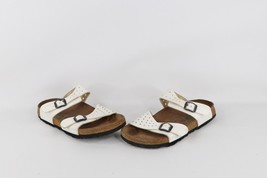 Vintage Birkis Birkenstock Womens 7 Distressed Perforated Leather Sandal... - $49.45