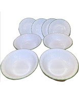 Set of 4 Corelle Chutney Array Swirl 6 1/4” Saucers &amp; 4-7 1/4” Bowls Gre... - £23.80 GBP