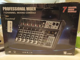 Depusheng Professional Audio Mixer  7-Channel Mixing Console 16 DSP - $67.62