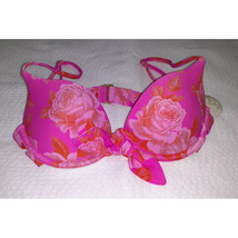 Hot Pink Bikini Top Floral Push Up Bikini Top - XS. You&#39;ll look beautiful - £25.22 GBP