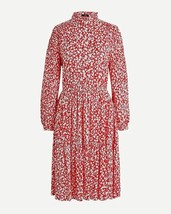 NWT $128 JCREW LADIES Shirtdress in tossed bouquet print SzXS AD085 Natural Red - £76.15 GBP