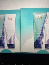 Moroccanoil Blonde Perfecting Purple Shampoo &amp; Conditioner 0.35 oz-10 Pack - £23.30 GBP