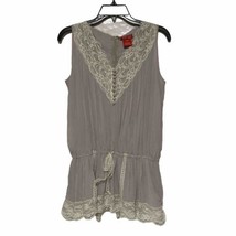 NEW Display Paris Gray Lace Top Blouse Size Large - £15.60 GBP