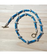 Turquoise Tubes and Bone Bead Necklace Gift - Turquoise Tubes and Bone B... - £27.94 GBP