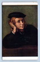 Portrait of a Young Man Painting by Raphael Muse du Louvre UNP DB Postcard L13 - £10.55 GBP