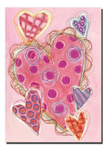 Stitched Hearts Toland Art Banner - $24.00