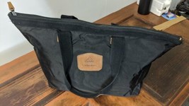 Vintage Jordache &quot;The Pony&quot; Nylon Canvas Leather Trim Tote Bag Dfa Naturals - £17.70 GBP