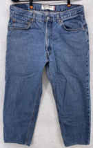 Levi&#39;s Mens 550 Jeans Size 35x28 Relaxed Fit Denim Blue Pants 100% Cotton - £13.40 GBP