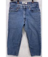 Levi&#39;s Mens 550 Jeans Size 35x28 Relaxed Fit Denim Blue Pants 100% Cotton - £13.23 GBP