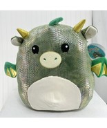 SQUISHMALLOW Marty Green Dragon 16&quot; Walgreens Exclusive Kellytoy Plush T... - £24.16 GBP