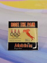 USA Olympic Team 2006 Winter Olympics Motrin &quot;Boot the Pain&quot; Italy Lapel... - $8.43 CAD