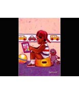 Potty Training by Ray Simmons - 10 x 8 inches - Fine Art Print / Poster - $9.85