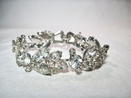 Vintage Signed Weiss Clear White Rhinestone Bracelet K681 - $54.45