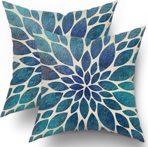 Set Of 2 Summer Home Decor For Living Room Bedroom Bed Cushion Outdoor Spring - £25.53 GBP