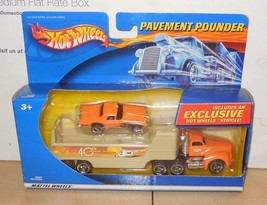 2000 Hot Wheels Pavement Pounders Rare Orange T-Bird Thunderbird Treasure Hunt - $15.06