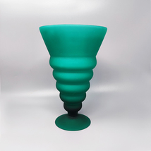 1960s Astonishing Green Vase in Murano Glass By Michielotto - $430.00