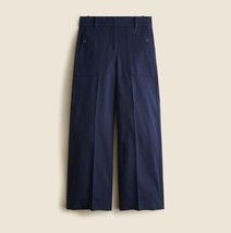 New J Crew Women Sydney Navy Wide Leg Stretch Pant 6 Pocket Unlined - £48.18 GBP