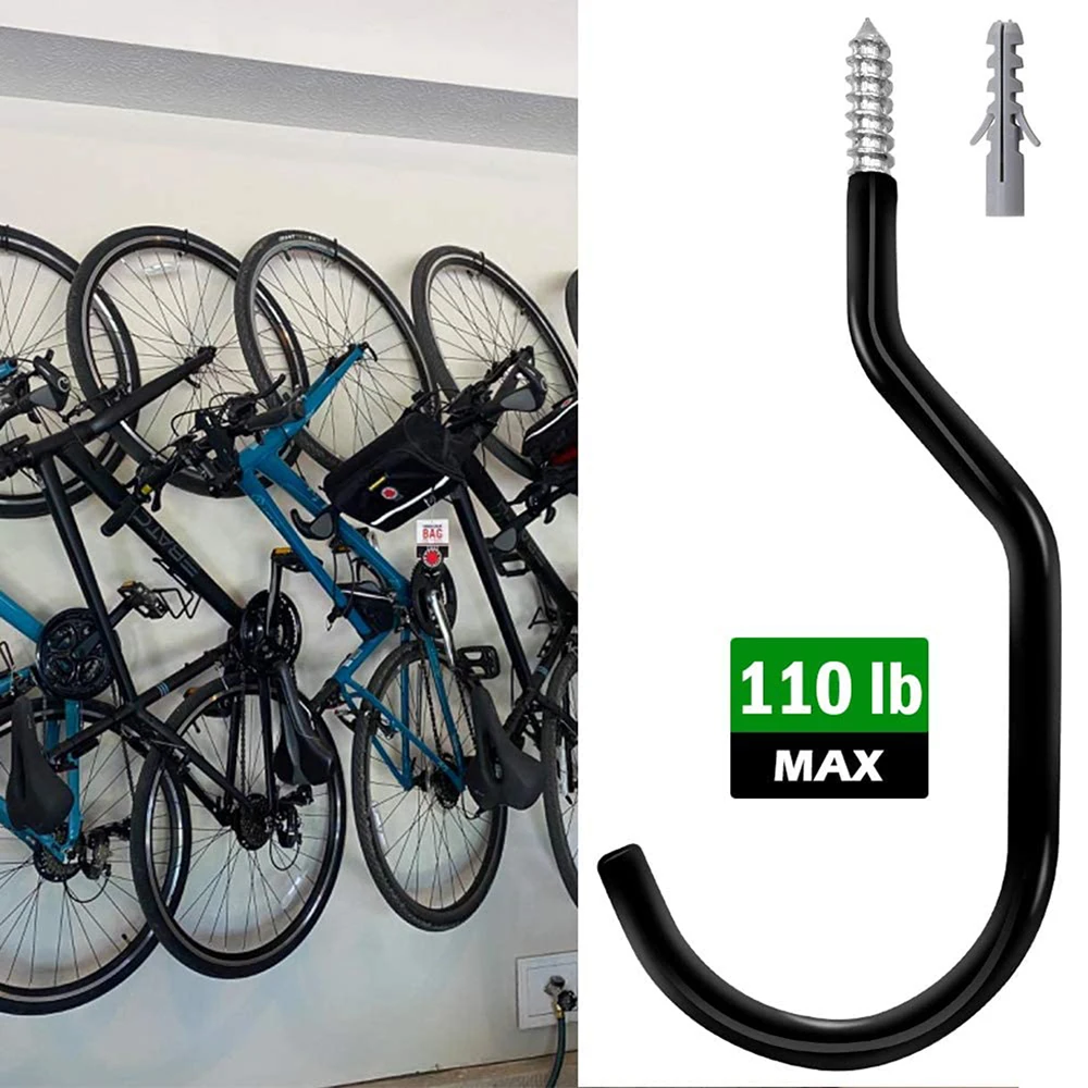 50/2Pcs Heavy Duty Bike Storage Garage Hooks Set, Basement Tool Shop Wall and Ce - $107.17