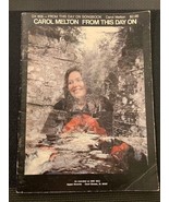 Carol Melton From This Day On Song Book Folk Gospel Singer Songwriter Music - £9.18 GBP