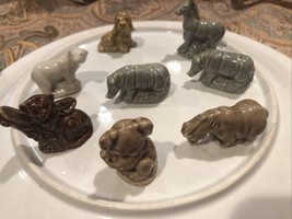 Ceramic Miniture Animals Figurines  Lot Of 8 - $20.33 CAD