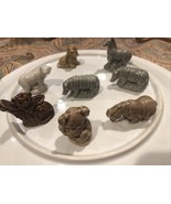 Ceramic Miniture Animals Figurines  Lot Of 8 - $20.33 CAD