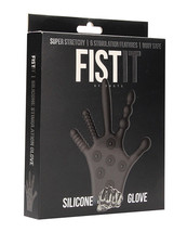 Shots Fistit Silicone Stimulation Glove - Black - £31.96 GBP