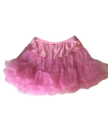 Halloween Costume Pink Pettiskirt Skirt Soft Polyester Tulle Ladies Large - $12.86