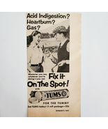1956 Tums Acid Indigestion Medicine Advertisement Vintage Medical Pill D... - $366.69 MXN