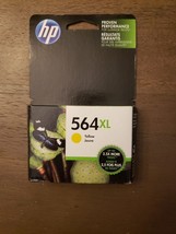 Genuine HP 564XL High-Yield Yellow Ink Cartridge Exp Date Oct 2016 NEW &amp; SEALED - £11.42 GBP