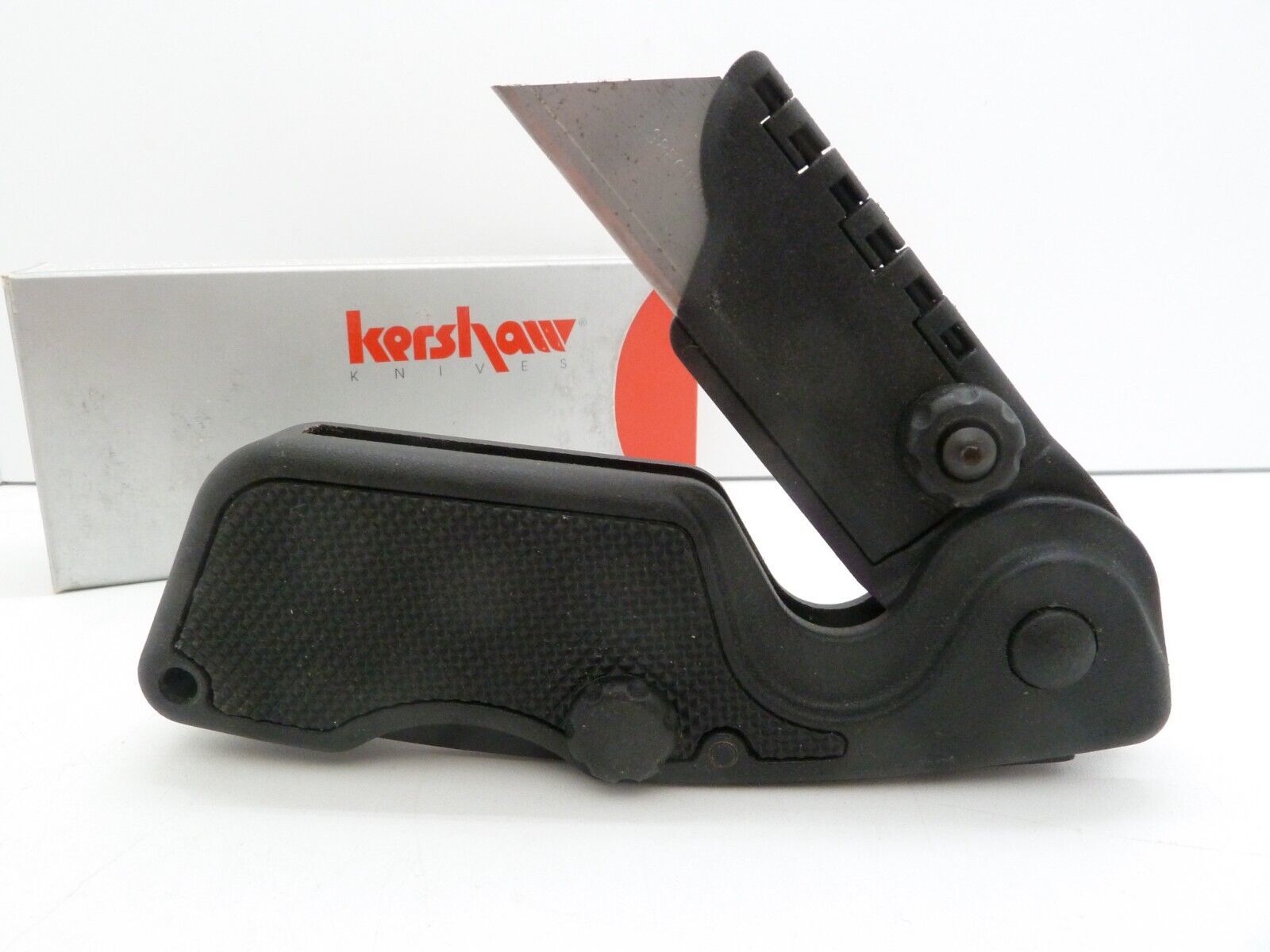 RARE Kershaw Utility Cutter In Box Lockback Razor Utility Knife Folder KER300  - $145.10