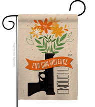End Gun Violence Garden Flag Awareness 13 X18.5 Double-Sided House Banner - £15.90 GBP